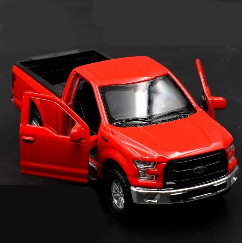 

1:36 alloy pull back car models, high simulation Ford pickup toys,2 open the door toy vehicles,collection model, free shipping