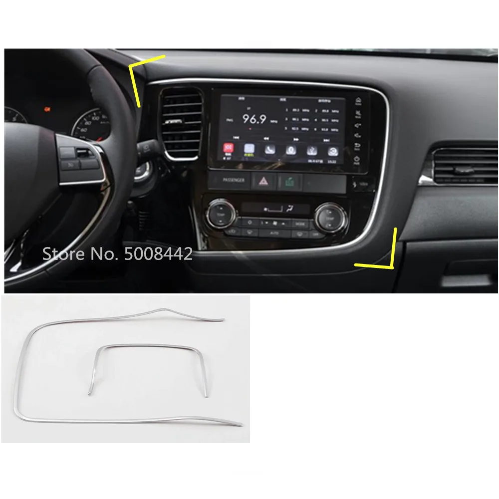 For Mitsubishi Outlander 2016 2017 2018 2019 2020 2021 Car Detector Trims ABS Plastic Middle Console Control Dashboard Panel