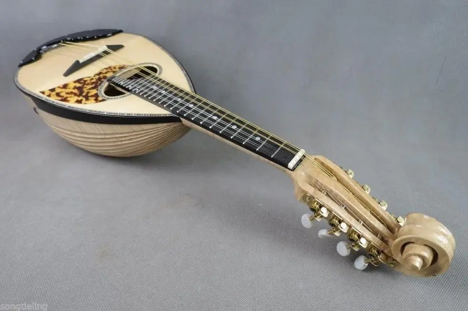 New Professional Japanese style 8strings bowlback Turnover Mandolin #7336