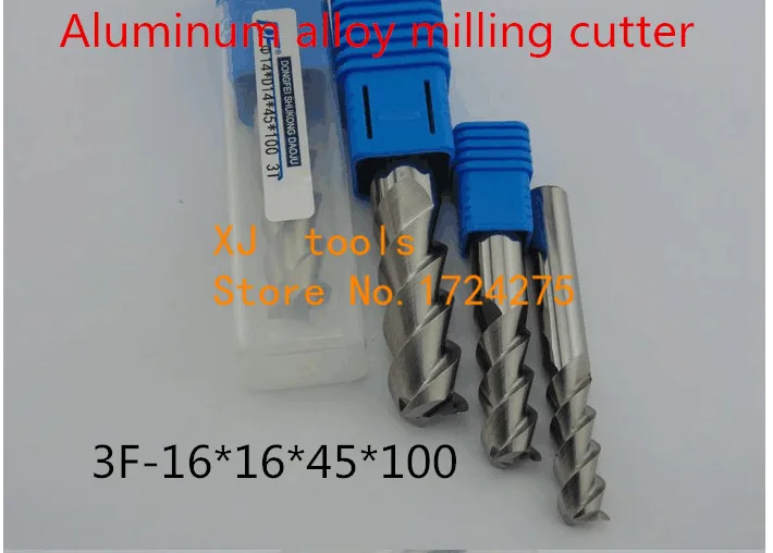 New 3F-16*16*45*100 CNC tool tungsten alloy milling cutter special flat aluminum alloy cutter aluminum alloy milling cutter