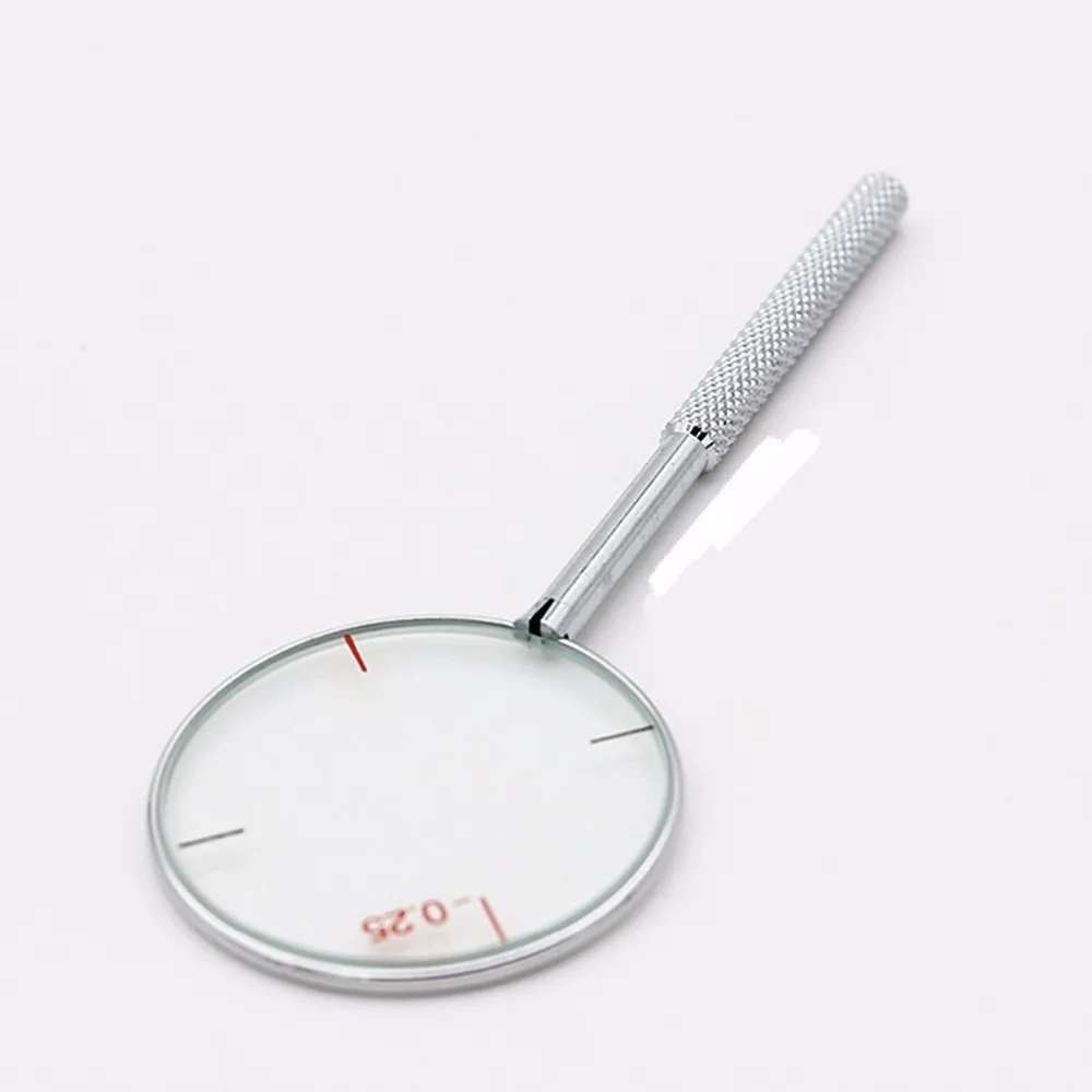 1Pcs Round Optical Cross Cylinder Lens Tool Optical Instruments Diopters 0.25/0.5