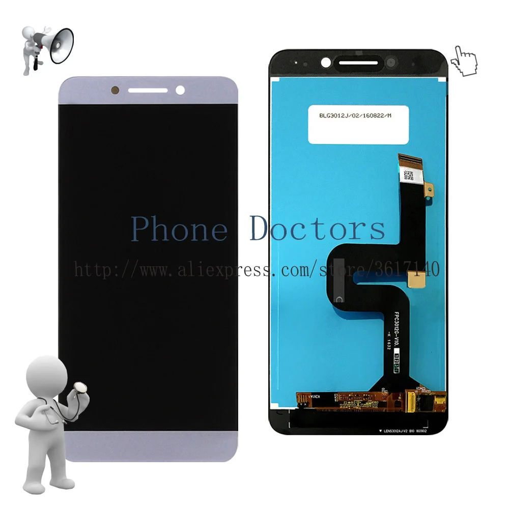 Imagem -05 - New Novo Display Lcd Completo Mais Tela de Toque Digitador Assembléia para Letv Coolpad Changer Legal s1 C1056 C1058 C105-9 5.5 Novidades