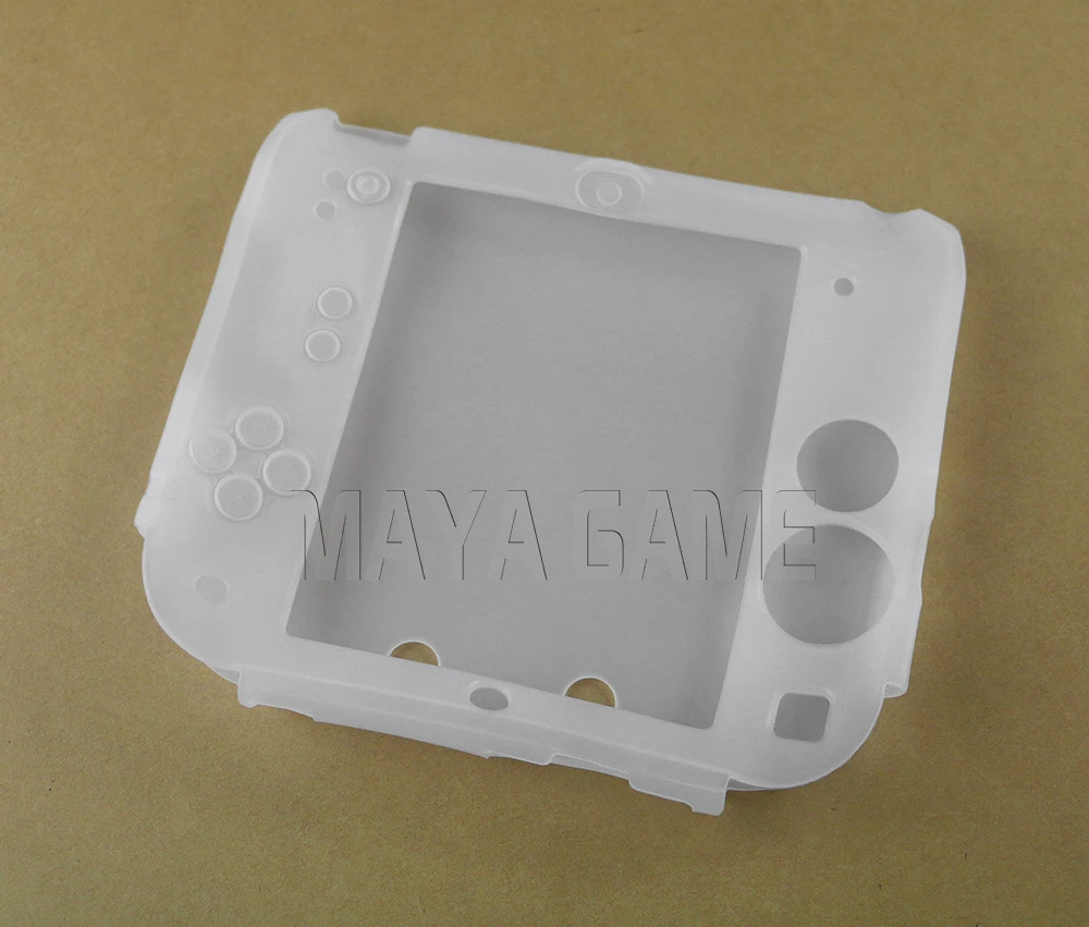 Ocgame alta qualidade 10 cores de silicone macio proteção completa gel bolsa caso capa para 2ds console