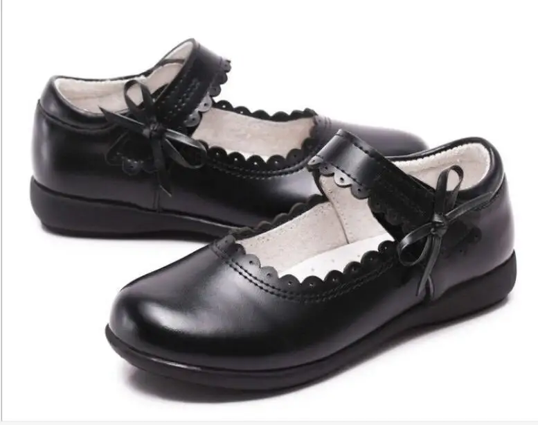 New kids girls shoes bowknot Tassel leather School girls dress Shoes spring autumn wedding party dress shoes for girls