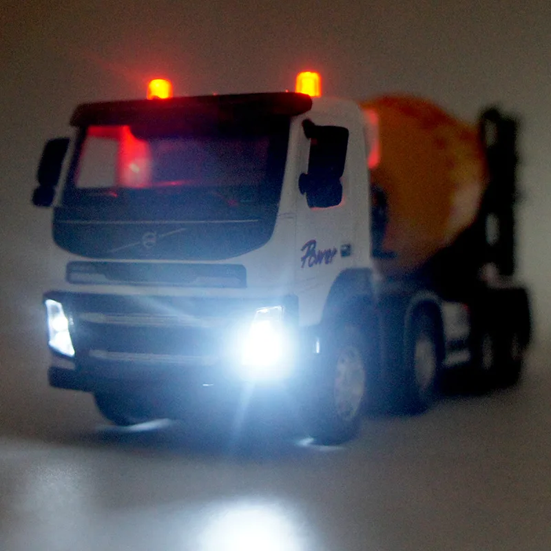 1:32 alloy engineering vehicles models, pull back & flashing & musical,mixer model,metal diecasts,toy vehicles,free shipping