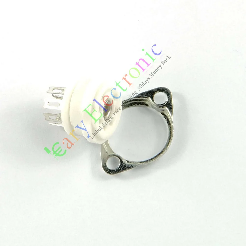 Wholesale and retail 4pc MINI 7pin Ceramic vacuum tube sockets valve base B7G 6AU6 EF95 6C4 6X4 amp free shipping