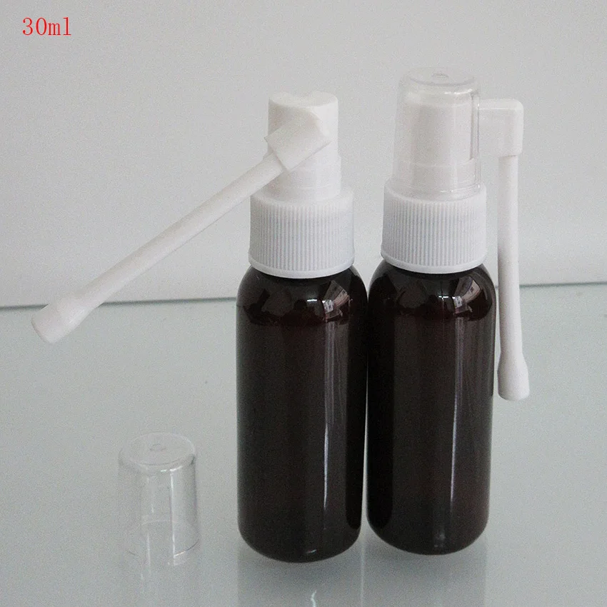 5 cái/lốc 30 ML Bơm Lại Mũi Chai, Bằng Miệng Y Học Chai Phun Sương, chai PET nhựa cho hầu hết các Chất Lỏng, Mỹ Phẩm Make up Chai