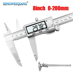 8inch Large LCD Screen Smooth-gliding Durable Stainless Steel Digital Caliper 0-200mm Electronic Digital caliper