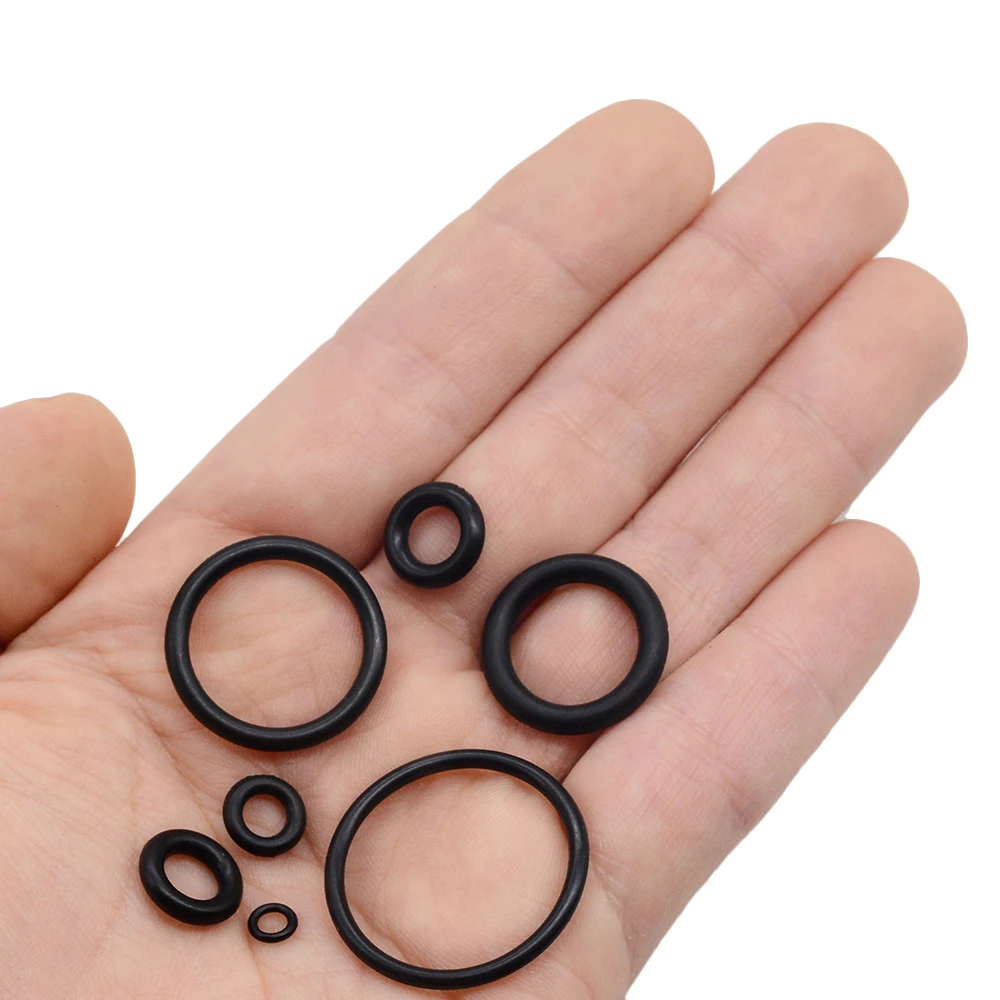 O Ring Rubber Washer Seals Assortment Black O-Ring Seals Set Nitrile Washers High Quality For Car Gasket