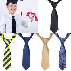 68 Colors Luxury Silk Child Tie Boy Student Baby Suit Necktie Small College Ties for Children's Clothing School Uniforms Tie