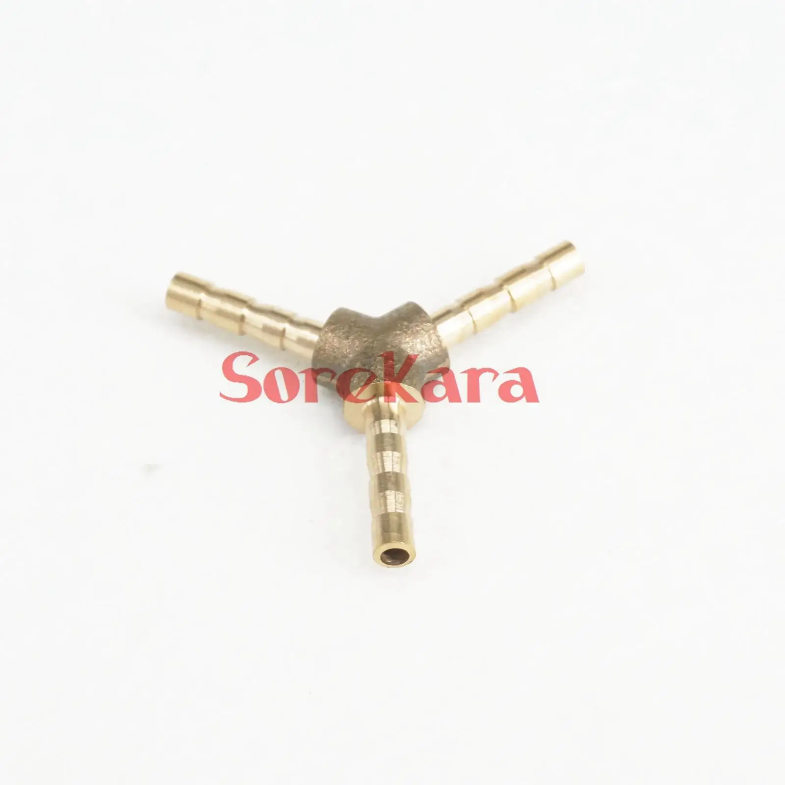 LOT 2 Y Hose Barb I/D 6mm 3 Ways Brass coupler Splicer Connector fitting for Fuel Gas Water