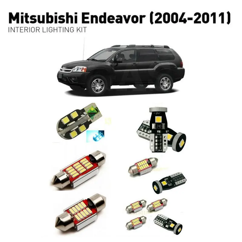 

Led interior lights For mitsubishi endeavor 2004-2011 15pc Led Lights For Cars lighting kit automotive bulbs Canbus