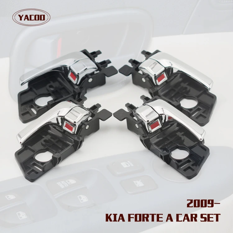 4PCS A CAR SET INTERIOR DOOR HANDLE  FOR KIA FORTE  OEM:82661-1X020 82651-1X020