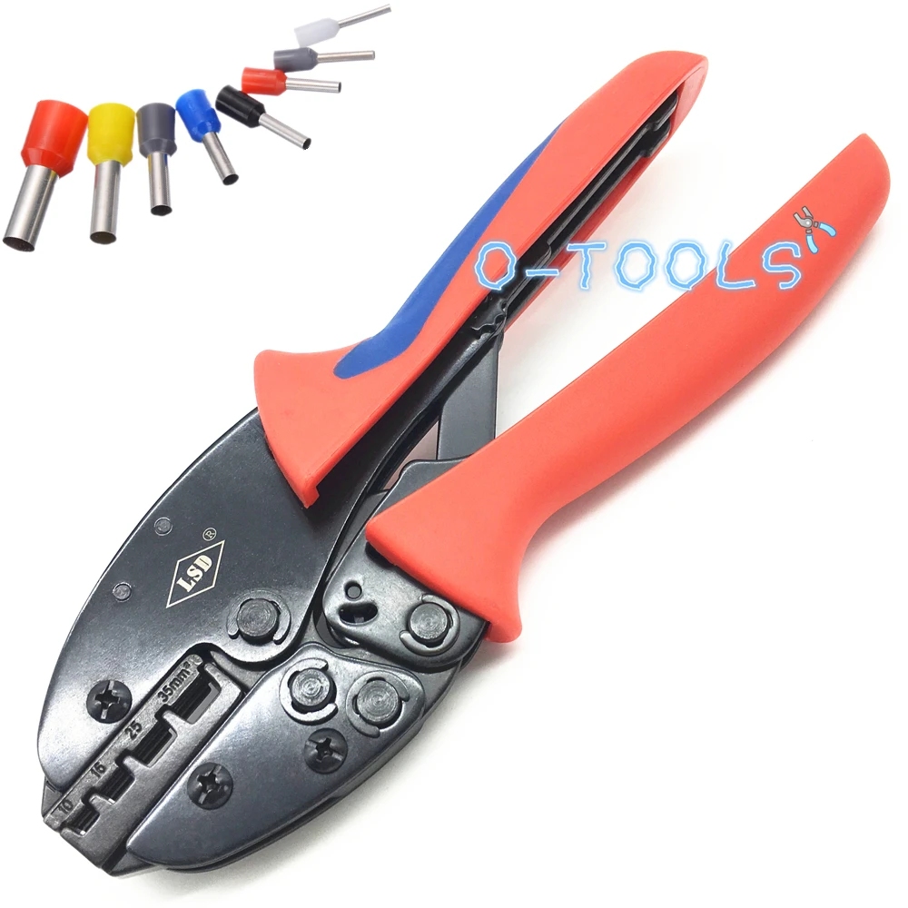 Wire crimping tools for cable ferrules 8-2AWG cord end sleeves crimp pliers insulated terminal hand crimper S-1035GF