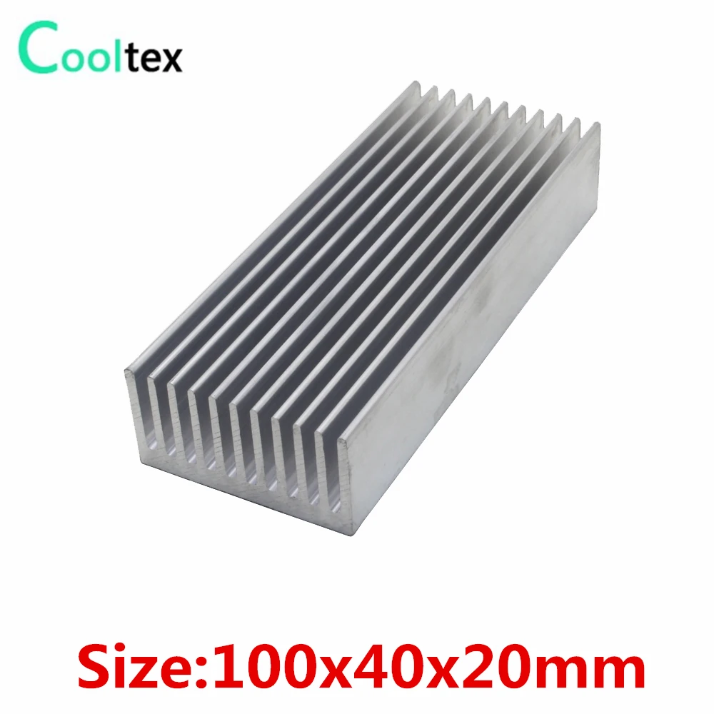 

100x40x20mm Aluminum Heatsink heat sink for Electronic Chip LED IC Power Amplifier radiator COOLER cooling