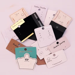 500pcs/lot Plastic Drop Dangle Earring Cards Ear Studs Display Hanging Card Packaging for Fashion Jewelry Earrings Charms Custom