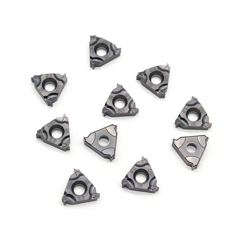22IR 16IR 1.0 ISO 1.25 1.5 1.75 2.0 2.5 3.0 3.5 4.0 4.5 5.0 IC908 Carboneto de Tungstênio ferramentas de torneamento de Roscas inserir Threading Torno