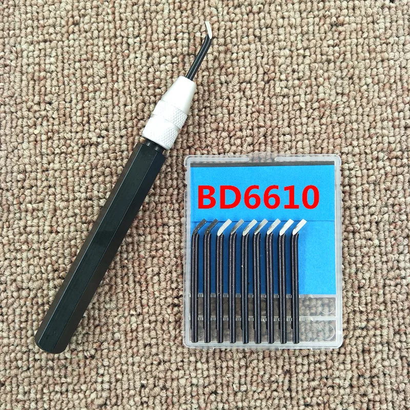 Trimming knife  copper parts deburring  triangular scraper  alumina handle SC1300  blade BD5010 BD6610