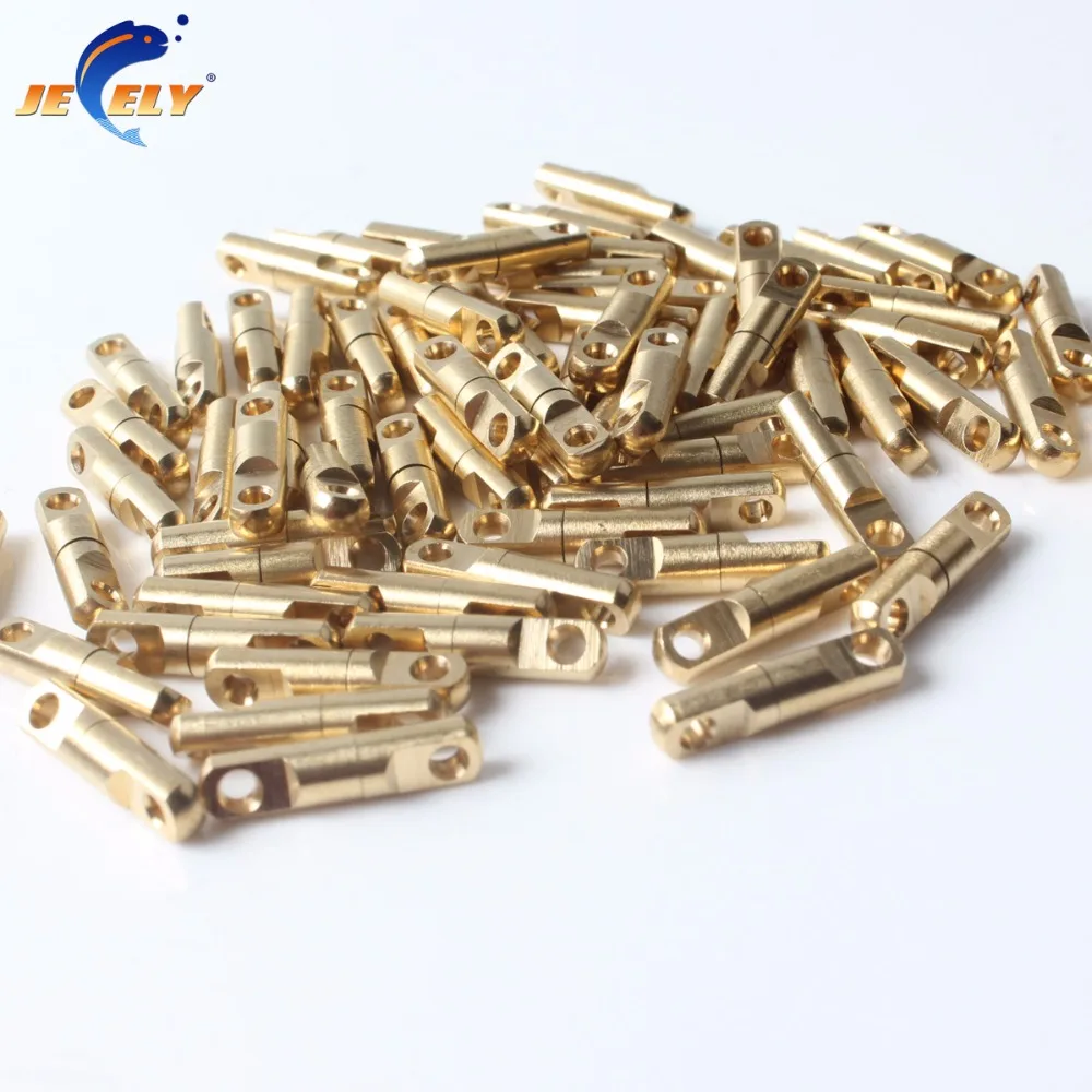 50pcs/bag #4/5/6/7/8/9/10/12 Heavy Duty Copper Brass Swivel Saltwater Terminal Spearfishing Tackle