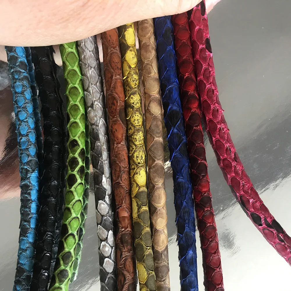 BC luxury gentleman gift leather jewelry rnatural Python skin bracelet DIY