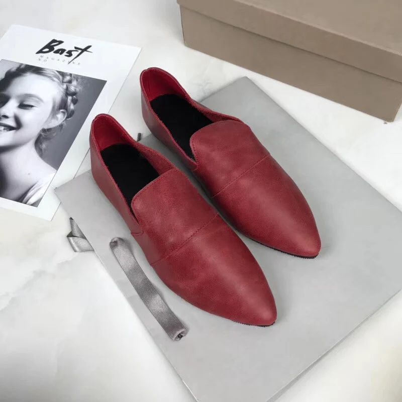 Spring/Autumn Women Genuine Leather Shoes Comfortable soft Cowhide Pregnant mother Solid Female Driving Loafers Shoes