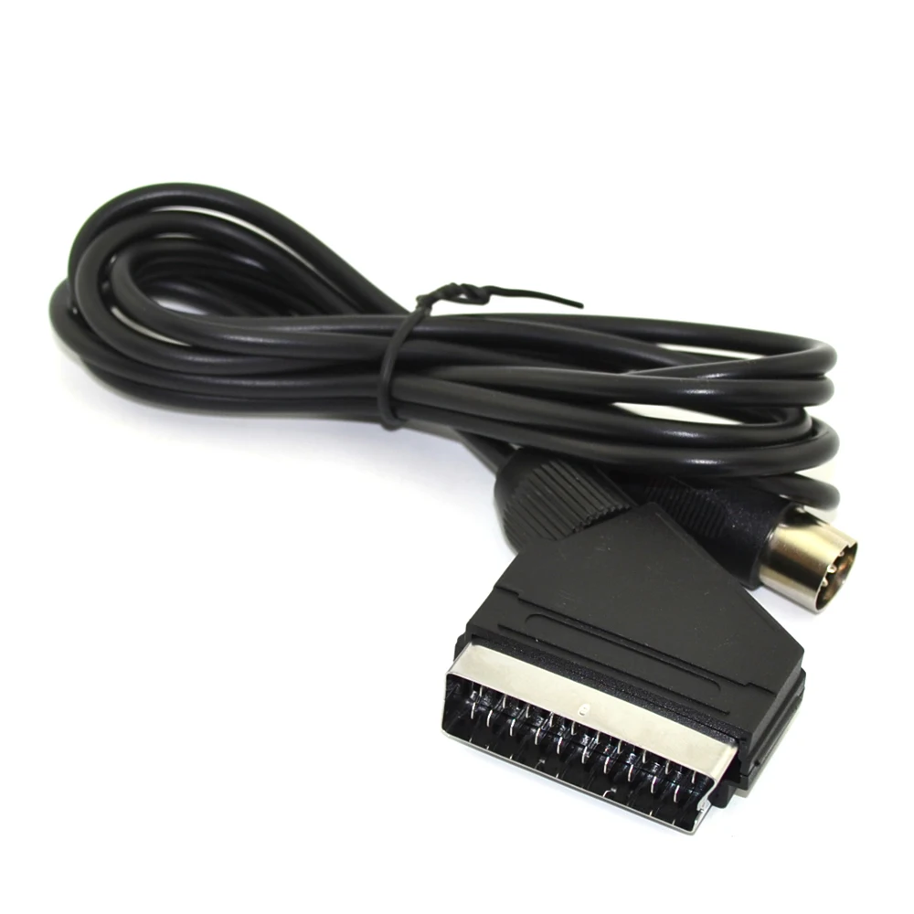 10pcs PAL V-Pin EU Scart  AV Cable for SEGA Mega Drive 1 for Genesis 1