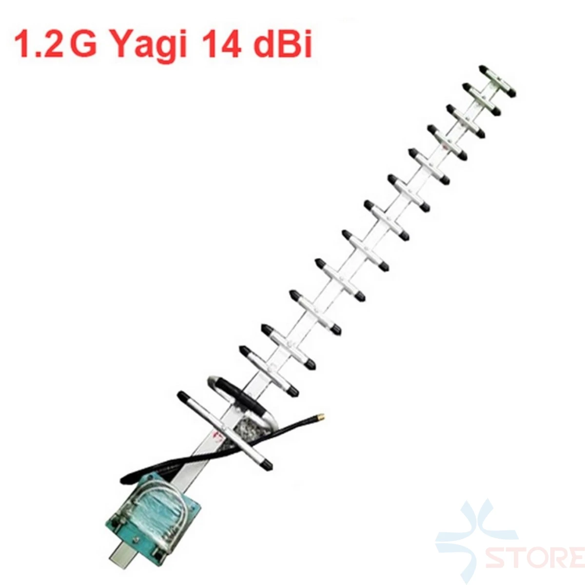 14dbi 1.2G antena Yagi 1180-1220mhz 1.2Ghz bezprzewodowa antena nadawczo-odbiorcza antena yagi 14 jednostka SMA z 3m kablem do fpv