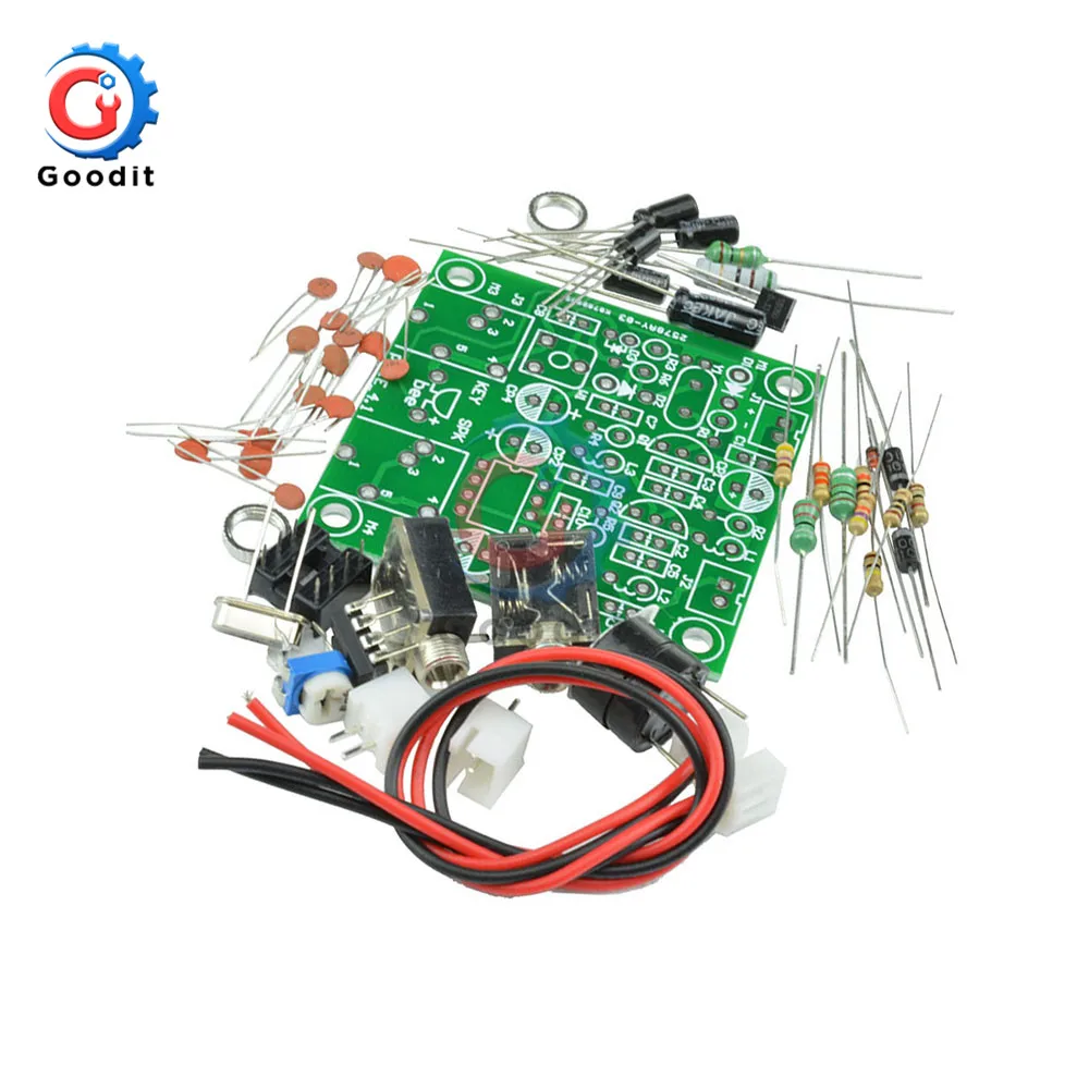 Imagem -03 - Potência Presunto Rádio 40m cw Onda Curta Qrp Pixie Transmissor Módulo Receptor 7.023mhz7.026mhz para Kit Diy 12v