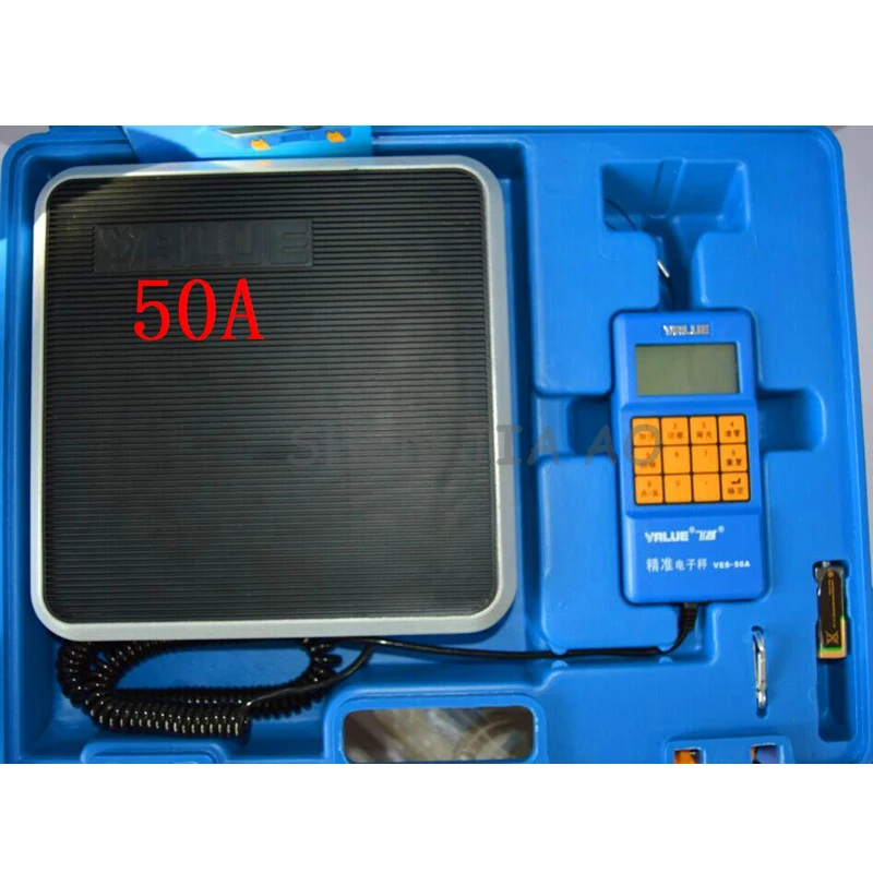 Electronic scale VES-50A precision of the cold media is called quantitative fluorine balance scale refrigeration tools 1pc