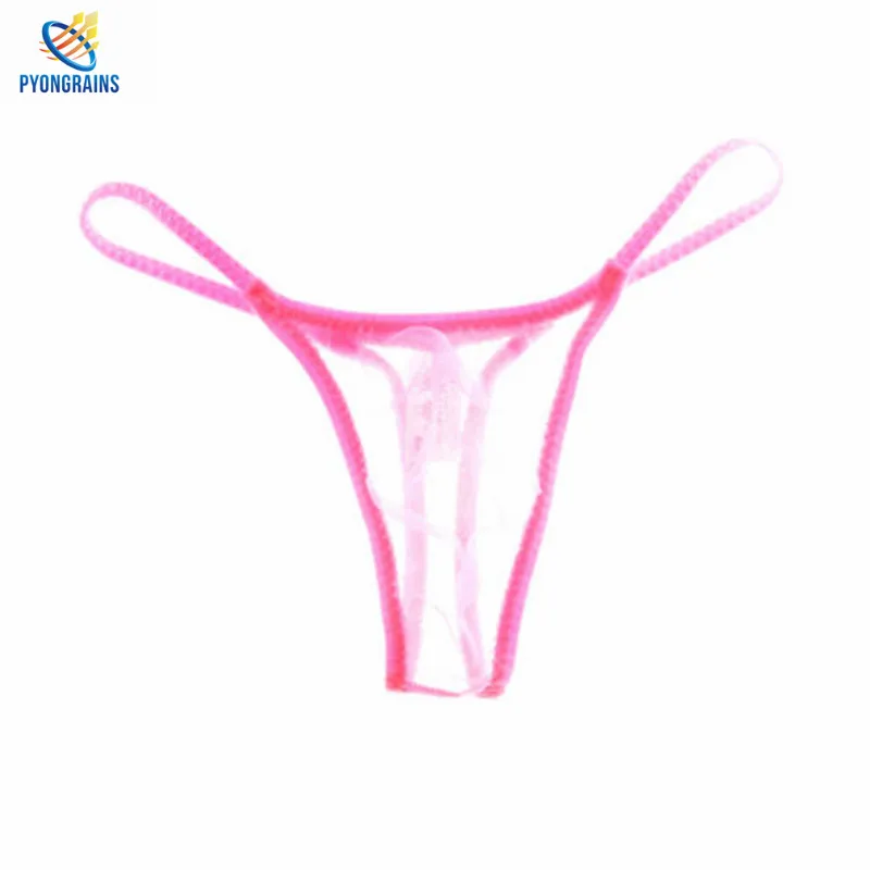 PYONGRAINS Men Gay Underwears Thongs Sexy Male G-strings Underpants Shorts Perspective Transprant Solid Gay Erotic Lingerie