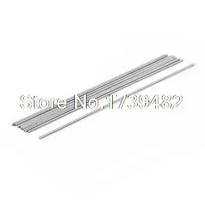 1mm x 100mm Graving Tool Round Turning Lathe Bars Silver Tone 10Pcs