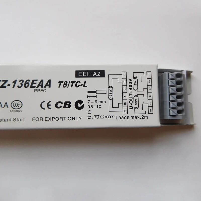 3AAA YZ-136EAA Instant Start Fluorescent Lamp Electronic Ballast For T8/TC-L 36WX1 18WX2 Lamp AC 220-240V CCC CE CB