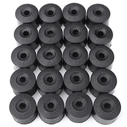 JX-LCLYL 20pcs 17mm Wheel Lug Nut Bolt Cap Dust Cover+Hook Kit For VW
