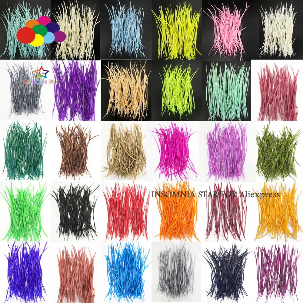 30 color Goose Feathers 20-25cm 8-10 inch Carefully Crafted Smooth Dyed Diy costume mask headdress