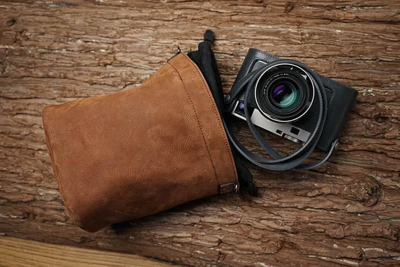 Genuine Leather Camera Protector Retro Case Soft Bag Pouch  for Leica M9 M8 Fujifilm X-T1 X-PRO X-E2 X-T10 /Sony A6000 A7 A7II