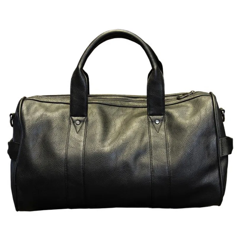 Men's shoulder bag soft PU material British fashion leisure college style high quality multi-function large capacity design