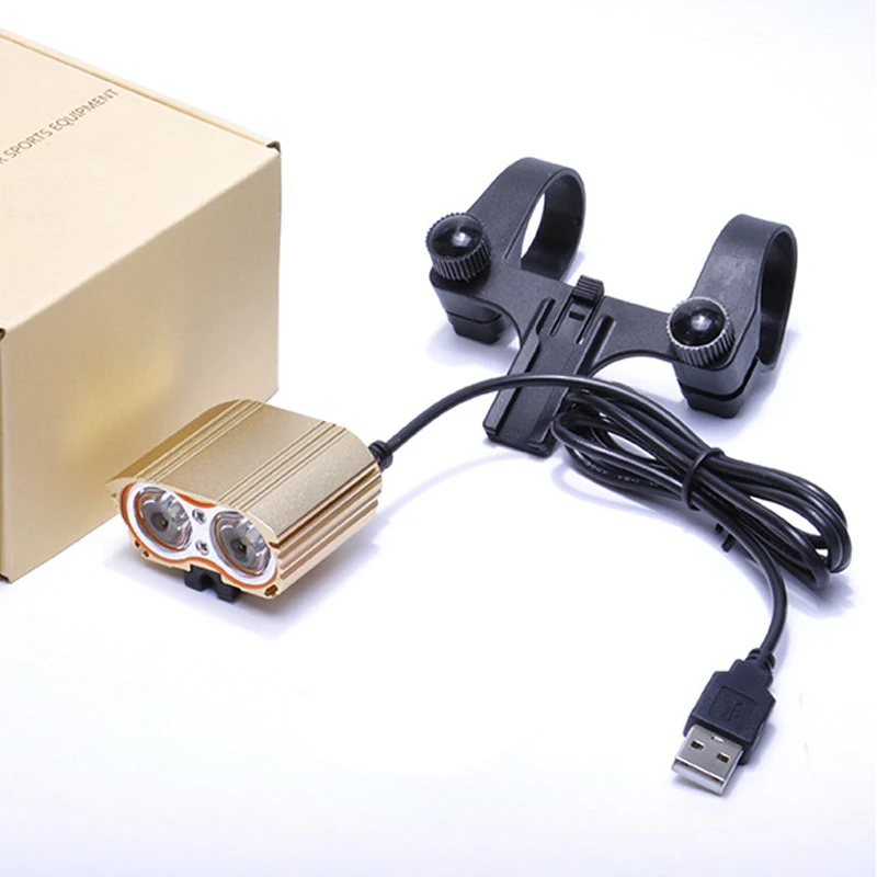 USB Rechargeable Bike Light Bicycle Front Handlebar Headlight