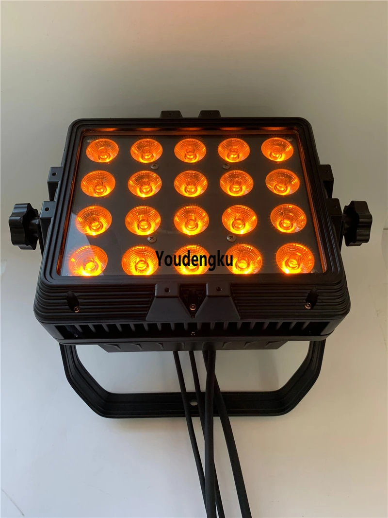 Waterproof outdoor wash light 20x18w rgbwa uv 6in1 IP65 led wall washer City Color light