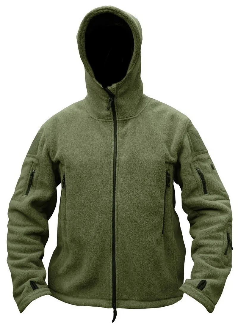 Military Man Fleece tad Tactical Softshell Jacket Outdoor Polartec Thermal Sport Hiking Polar Hooded Coat Outerwear Army Clothes