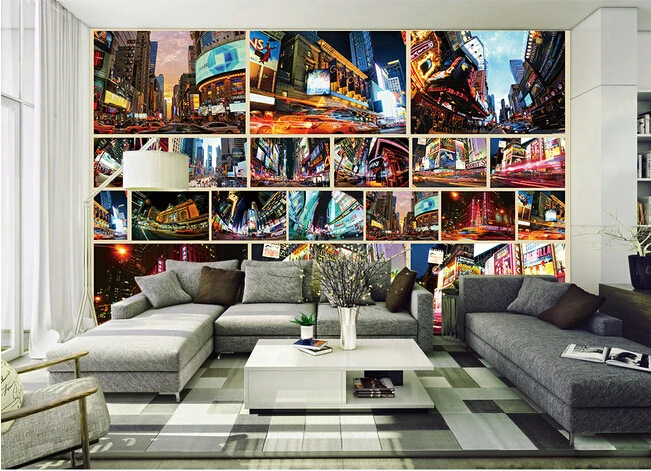 The custom 3D murals,New York Street Beauty puzzle papel de parede,living room sofa TV wall bedroom wall paper