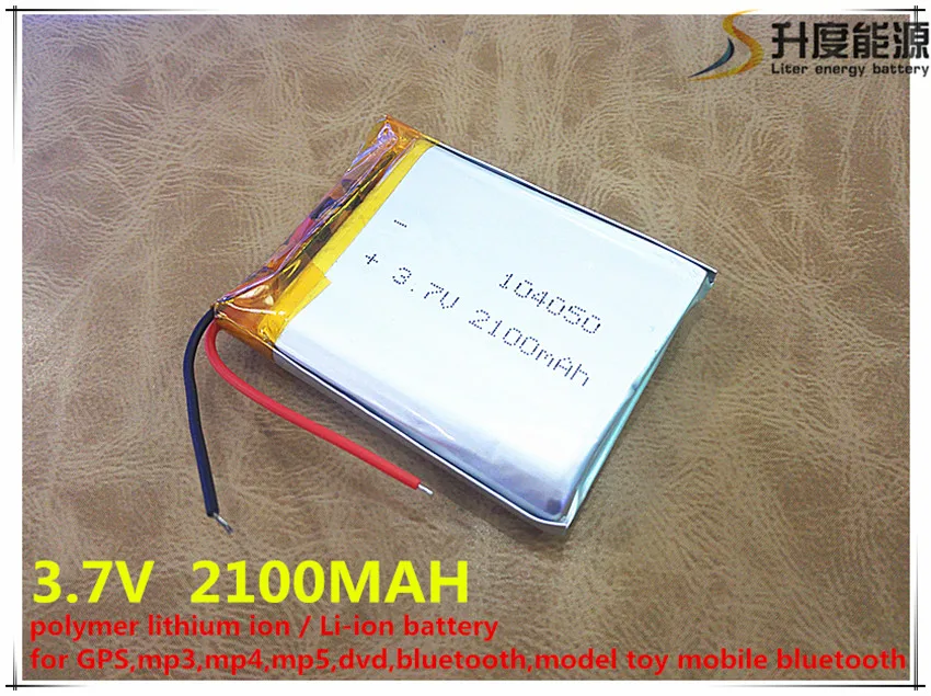 5 قطعة 3,7V ليثيوم بوليمر بطارية 104050 2100MAH اللوحي والملاحة المحمول الطاقة GIY
