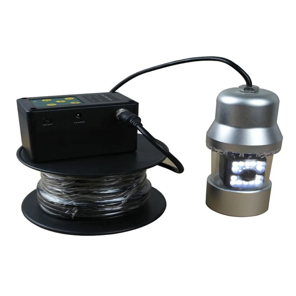 Motorized 360° Underwater Fishing Video Camera System with DVR 7' LCD Monitor 20m Cable CCD Technology for Marine Exploration