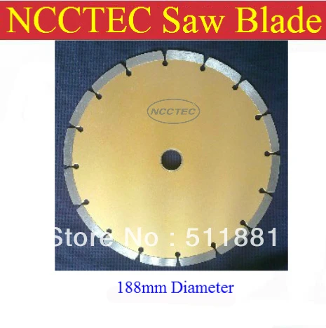 

7.5'' NCCTEC general purpose diamond WET saw cutting blade | 188*20*2.8mm concrete stone cut disc wheel plate | FREE shipping