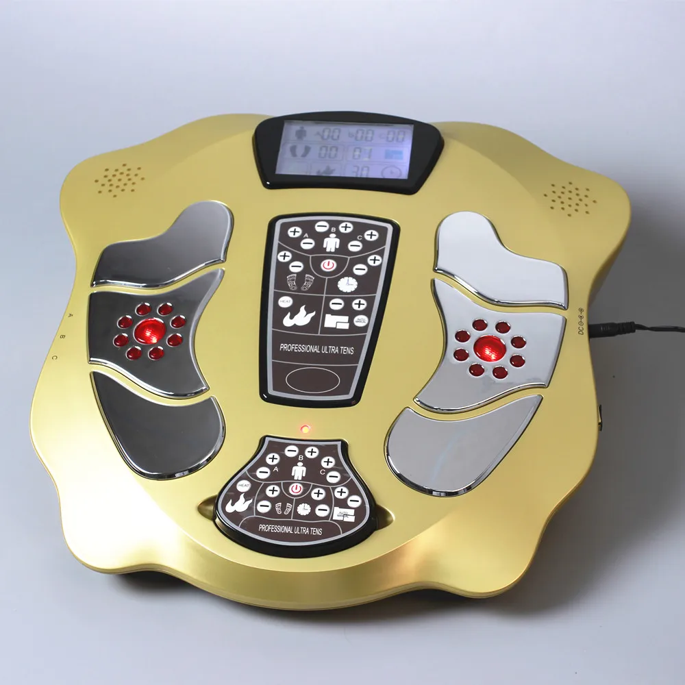 Electric EMS foot massager with heating infrared low frequence physiotherapy for blood circulation large LCD display