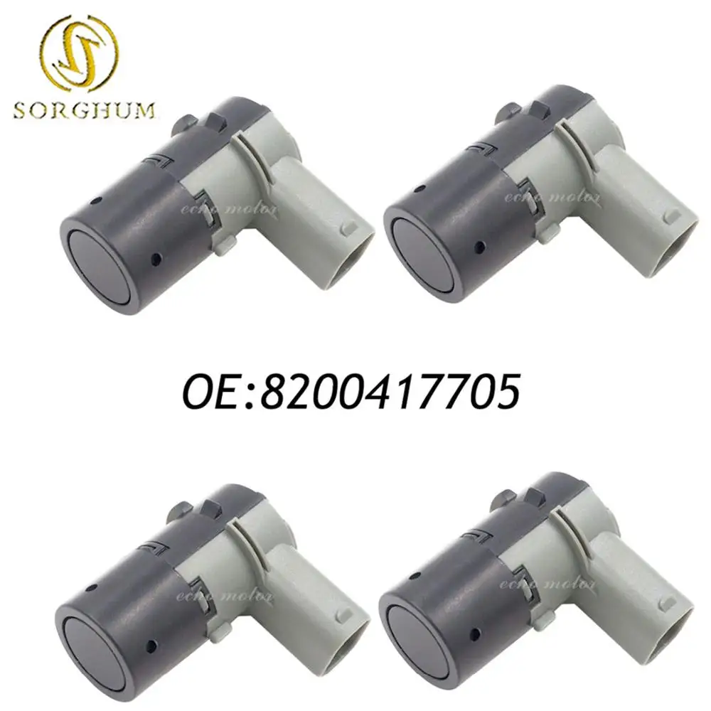 

4PCS Parking Sensor PDC 8200417705 9653849080 For Renault Clio Espace Scenic Laguna Megane Saab 9-5 Mini Cooper 550, R52, R53