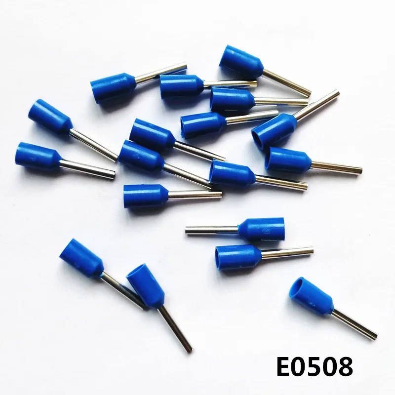 100Pcs Tube Isolerende Terminals E0508 E1008 E1508 Terminals Pin Type Europese