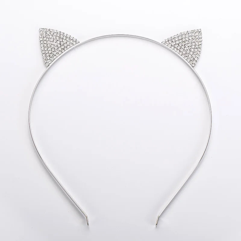 Lovely girl Cat\'s Ears Headbands Cat Ears Headbands Hair Hoop Accessories crystal headdress for women party gift H041