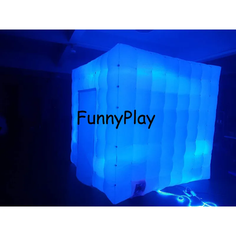 

Hot Cube Tent Lighting Inflatable advertising led light tent Inflatable Photo Booth,wedding party inflatable photobooth tent