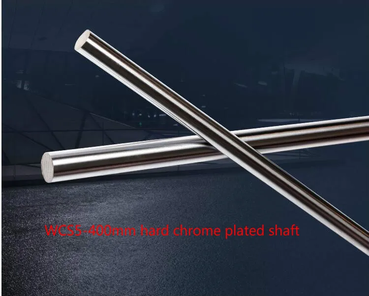 3D printer rod shaft WCS 5mm linear shaft length 400mm chrome plated linear guide rail round rod shaft 1pcs