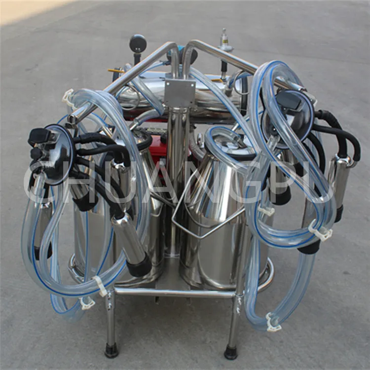 

Double Bucket Diesel Engine Portable Milking Machine for Cow/Cattle/Goat/Buffalo/Sheep/Camel